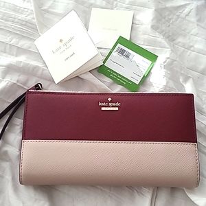 Kate Spade New York Cameron Street Eliza Leather Wallet PWRU5843 NEW